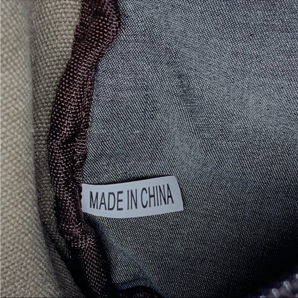 Canvas Sling Bag Unisex Khaki Crossbody Backpack Shoulder Daypack Conceal Carry - Picture 8 of 16